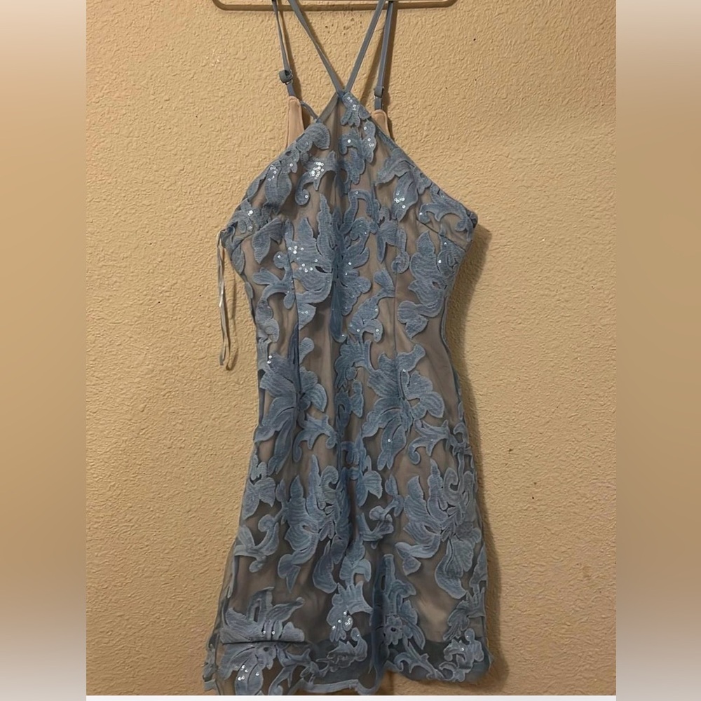 Blue Floral Dress
